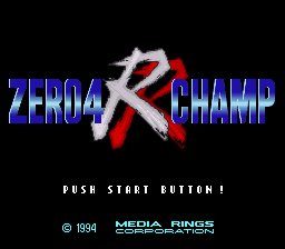 Zero 4 Champ RR (Japan) Title Screen